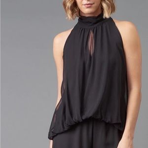 Lola & Sophie Green Chiffon Halter Top Size M